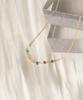 Alleun Silver 925 Chain Gemstone Choker Rainbow Mini Silver Necklace