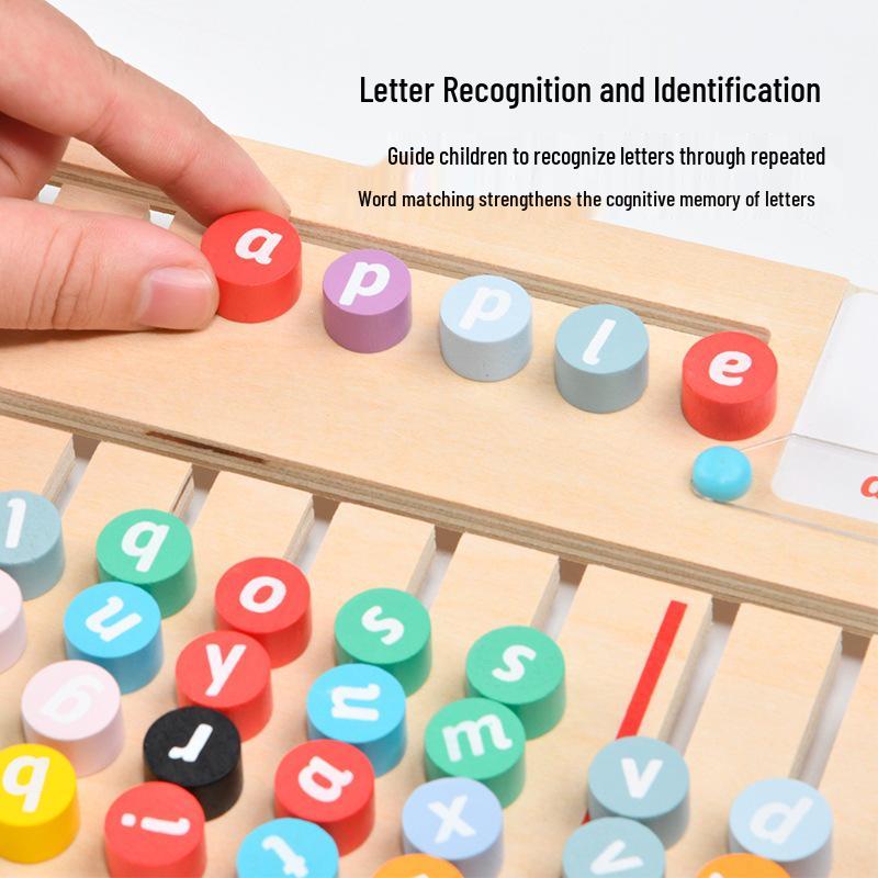 Cross-Border Montessori Children's Spelling Board: English Word Matching Educational Toy.