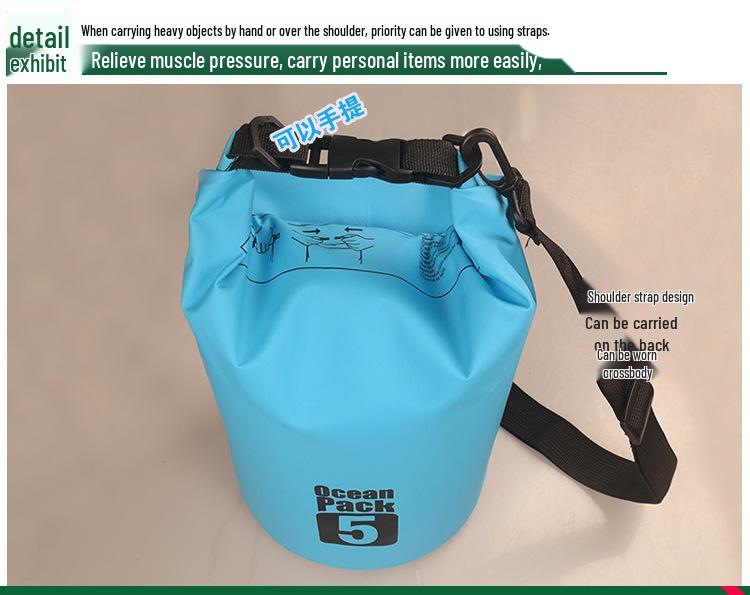 PVC Mesh Waterproof Bucket Backpack for Beach and Outdoor Use