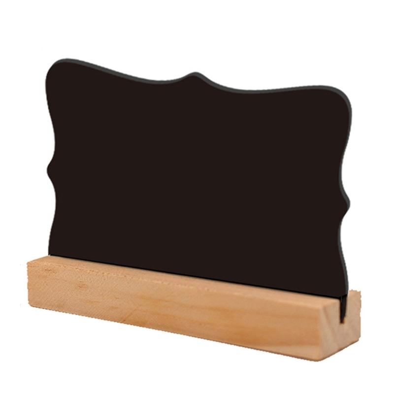 10Pcs Small Chalkboards with Wood Stand Double Sided Message Board Sign Table Number Food Sign for Wedding Party