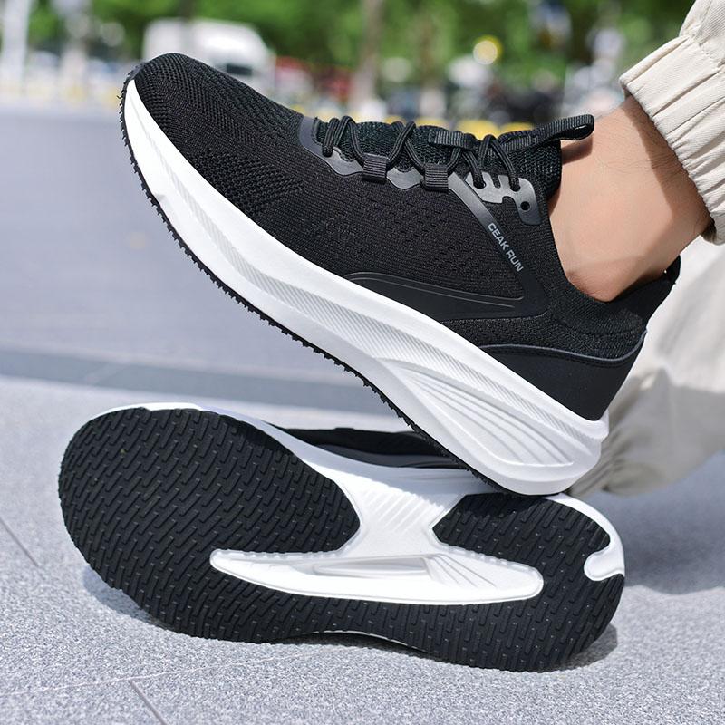 

Men Running Shoes Sports Shoes Tennis Lightweight Anti Slip Sports Cushioning Comfortable Walking Gym Fitness and Daily Training 46 чёрный