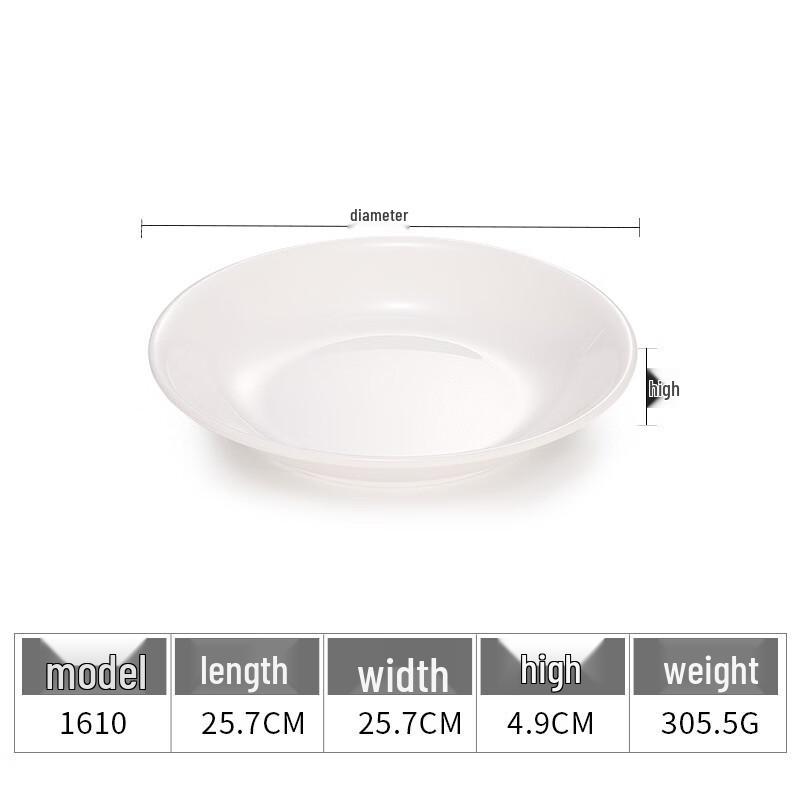 Chuzhou A5 Melamine Deep Round Dinner Plate