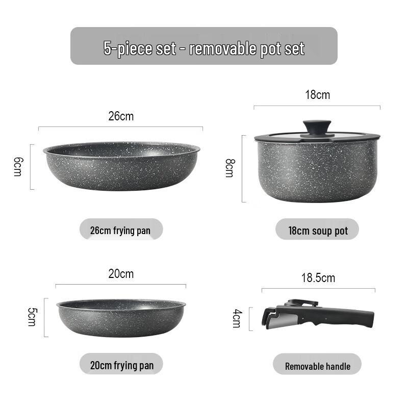 Detachable Non-Stick Cookware Set