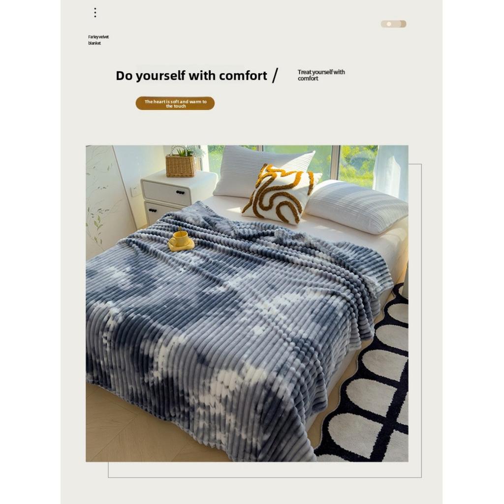 Thickened Blanket, Milk Velvet, Coral Velvet, Flannel, Nap Air Conditioning Blanket, Sofa Cover Blanket, Office Gift Blanket