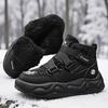 Vintersnöskor för män Håll värmen Bomullsskor Utomhus vandringsskor Plysch Varm Hög Ankel Boot Man Sneakers