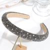 Shimmering Dark Rhinestones Headpiece Lightweight Headbands Adjustable Design For Celebrations Professional Use