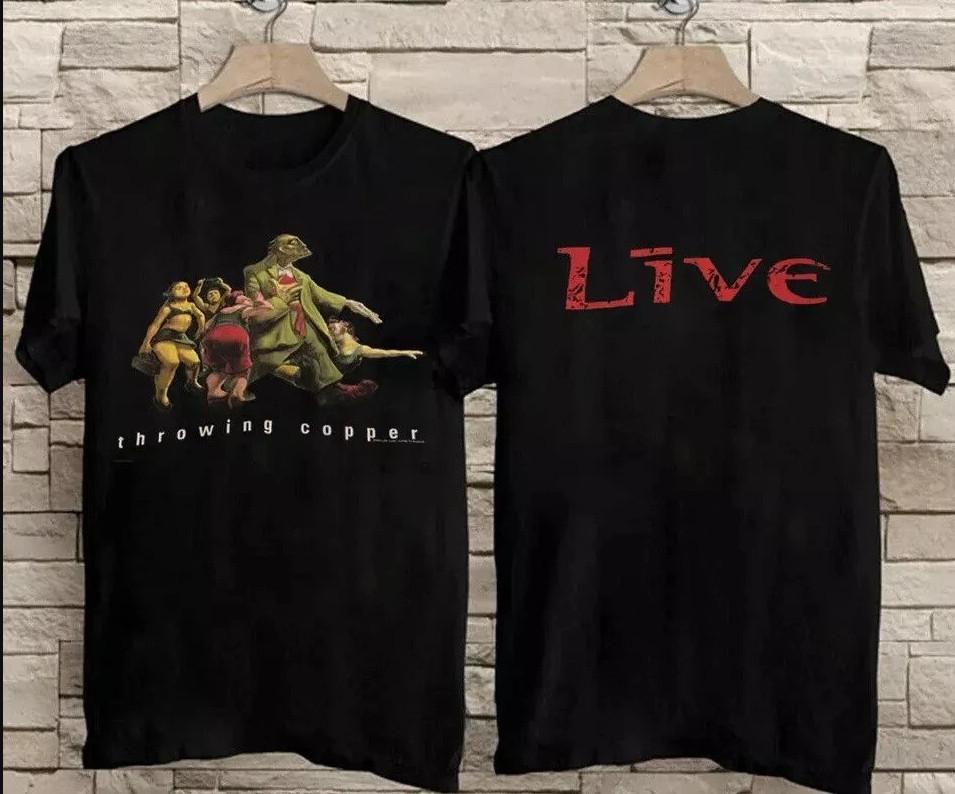 Vintage Live 1994 Throwing Copper T-shirt size S-5XL S
