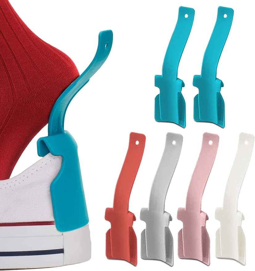 Lazy Shoes Helper, Shoe Horn Shoe, Lifting Helper pro seniory a handicapované, Plastová lžíce na boty se hodí pro všechny boty