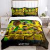3Pcs Brazilian Soccer Stars Bedding Sets For All Sizes New 3D Printed Bed Cover Comforter Duvet Cover Pillowcase Bedroom Decoration