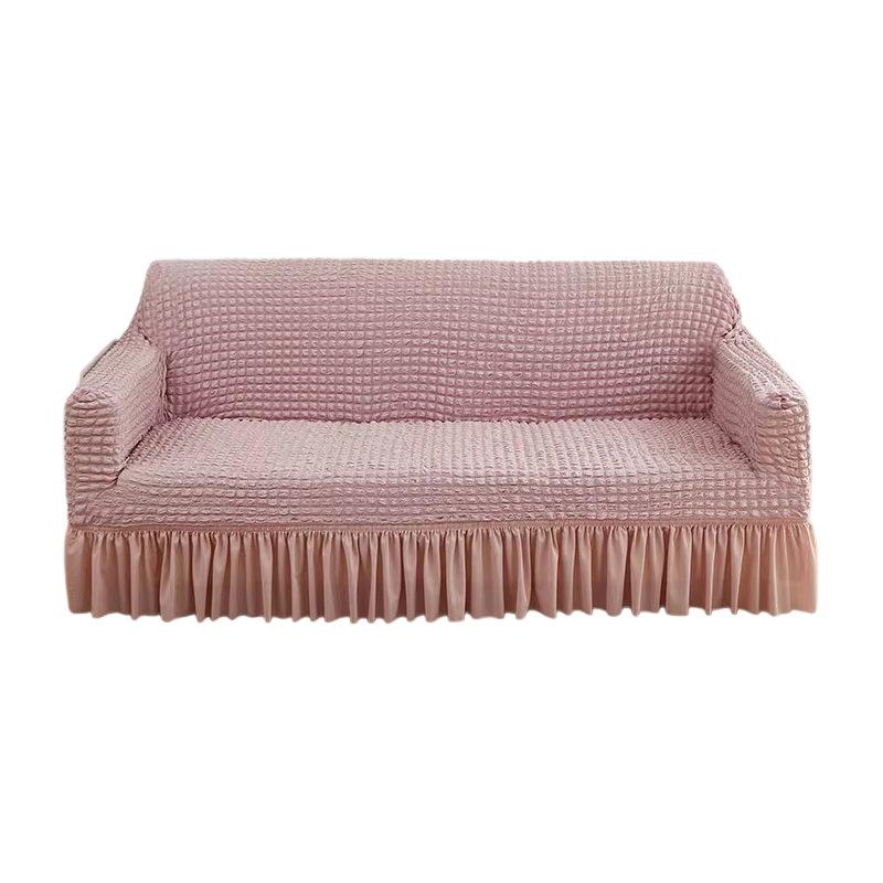Seersucker Sofa Cover Universal All Inclusive Elastic Sofa Cushion Four Season Universal Dust Proof Sofa Cover