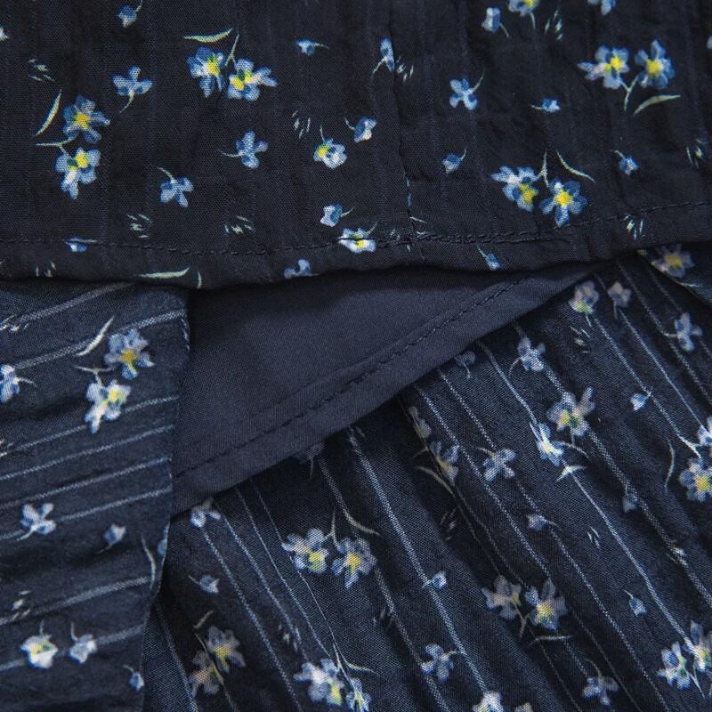 Women's Flowy High-Waist Floral A-Line Long Skirt