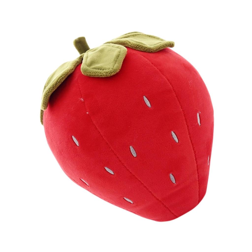 Itisyou Strawberry Shaped Plush Food Cushion Pillow, Soft and Cute Fruit Ornament, Perfect As a Birthday Gift or Decorative Item