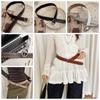 Adjustable Y2K Wide Belt Jeans Decor PU Leather Waistbands Rivet Waist Belt  Gift