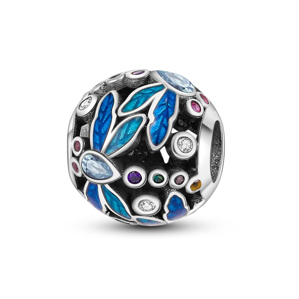 Copper Plated Family Tree Travel Plane Dangle Charm Beads Fit Bangle Bracelet Pendant Necklace Diy Gift