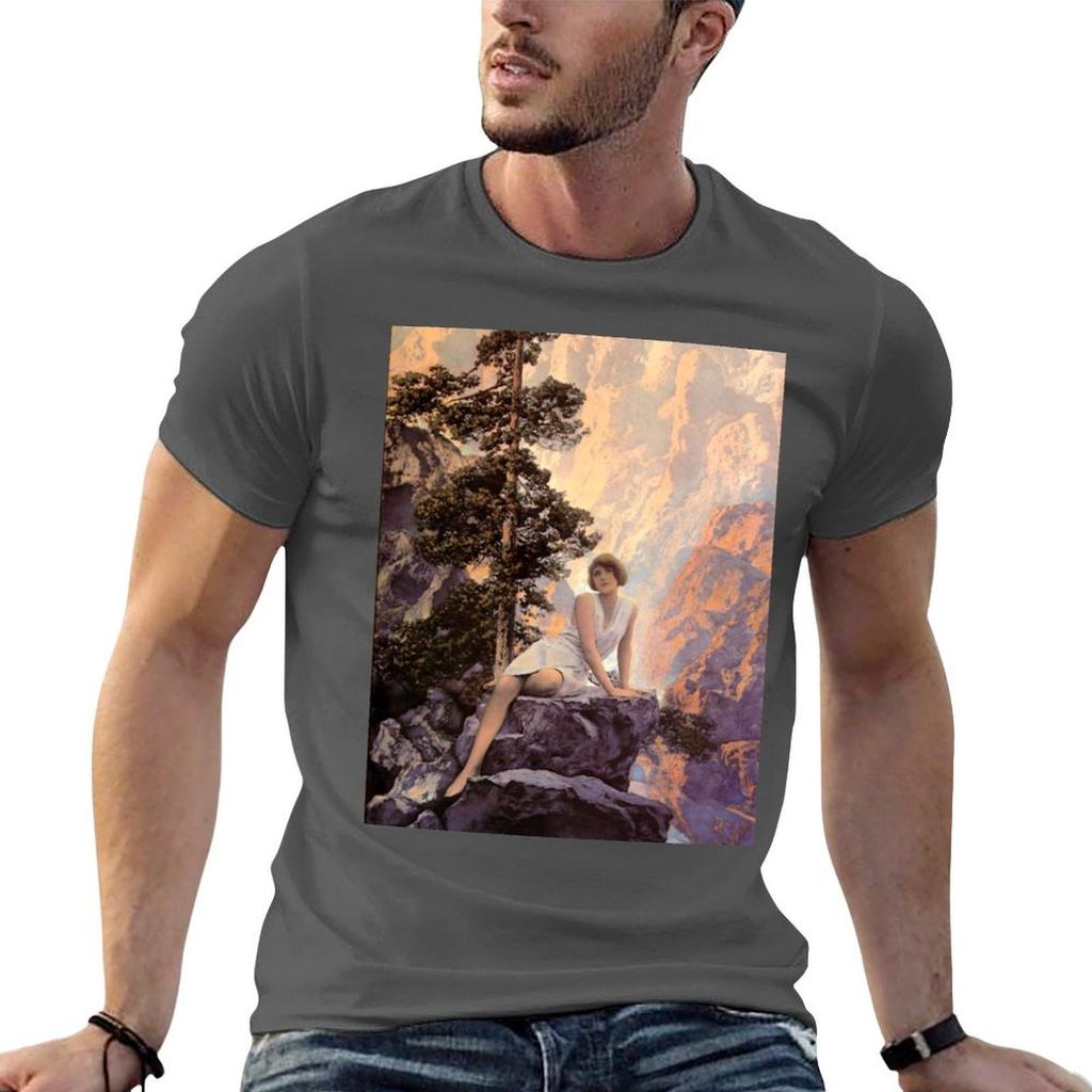 Maxfield Parrish Solitude Tshirt Essential T Shirt Unisex Graphic T Shirt Unisex T Shirt Cotton High Quality Tshirt