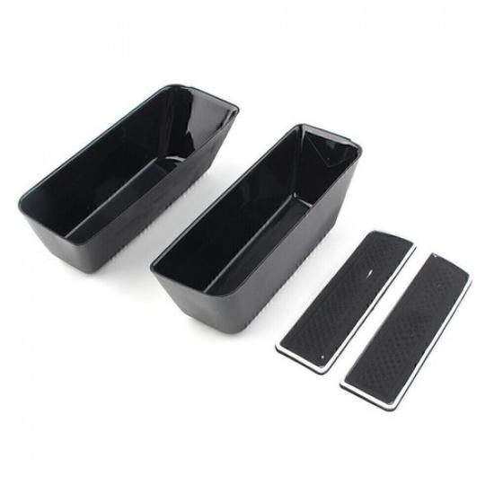 2X Car Rear Door Handle Armrest Storage Box Tray Bin Kit Fit Ford Edge 2015-