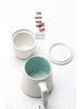 Ceramic Tea Infuser Mug with Wooden Handle