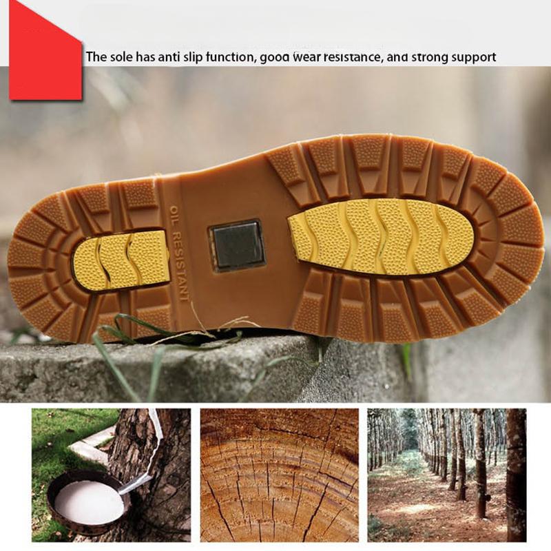 Botas tácticas de diseñador para hombre y mujer, de cuero genuino, estilo militar, para nieve, color amarillo, para exteriores, para trabajo, zapatillas de deporte