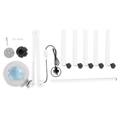 8X LED Beleuchtete Lupe Licht Vergrößerungsständer Stehlampe Beauty Maniküre Tattoo