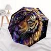 1pc Enchanted Tiger Automatic Opening and Closing Folding - A Good Choice for Gifts, Fashionable and Convenient Umbrella With Cute Cartoon Charac