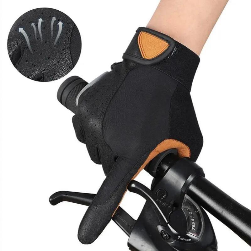 Cycling Gloves Breathable Full Finger Mitts MTB Bicycle Sports Gloves Men Women Spring Autumn Gym Motorcycle Gloves
