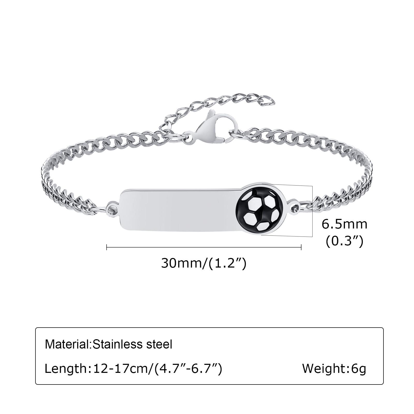 

A Variety Of Fashionable And Personalized Women S Children S Cute Elements Epoxy Stainless Steel Gold Bracelet Length 12-17Cm