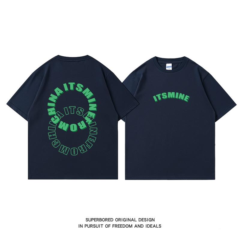 

Американский кэжуал уличный приливной бренд нишевая футболка с коротким рукавом мужская летняя из чистого хлопка свободная большого размера с полурукавом XXXXL