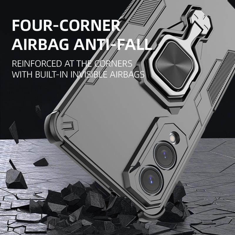 Kickstand Case For Samsung Galaxy S26 Ultra Edge S25 S25+ Plus Cover Lens Protection Ring Stand Bracket Shell Fundas Coque
