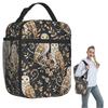 Wooden Wonderland Barn Owl Collag Insulated Lunch Bag for Women Children Leakproof Food Boxes Thermal Lunch Box Tote