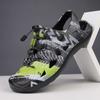 Sandals men's outdoor sports mountaineering and wading shoes soft sole non-slip deodorant hollow beach driving casual hole shoes