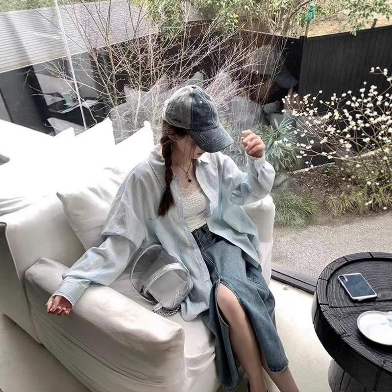 Hollow Patchwork Shirt Women's Summer Sun Protection Shirt Design Thin Cardigan Top