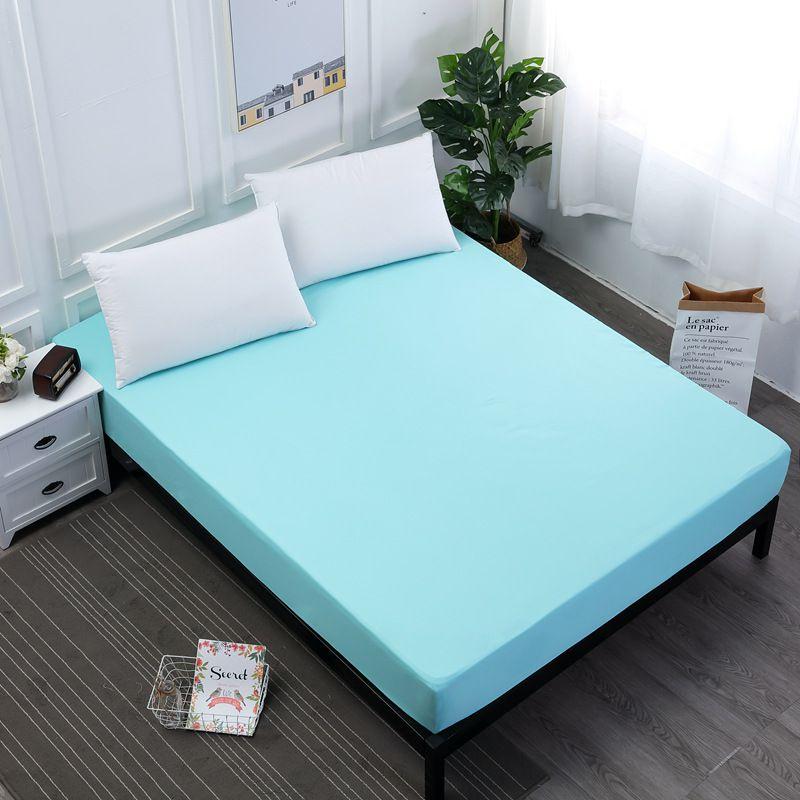 Breathable Dustproof Fitted Sheet Solid Color Mattress Protector For Ultimate Comfort