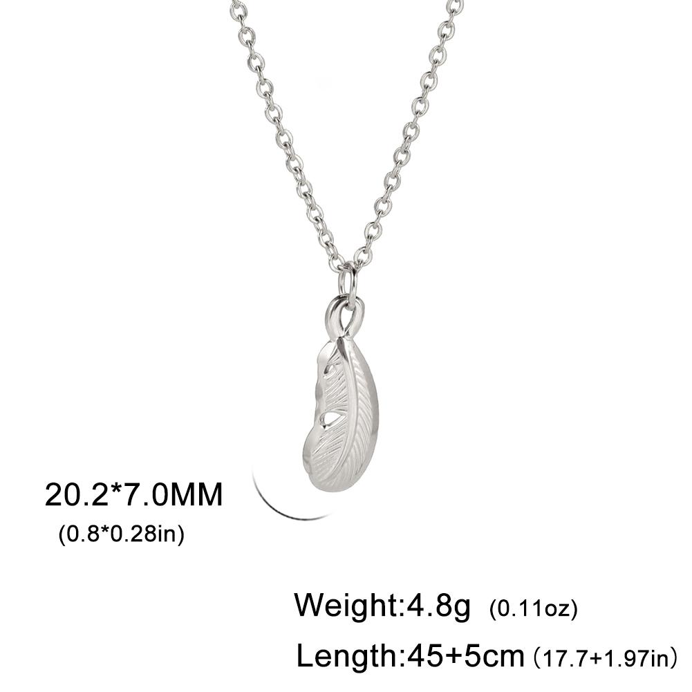 

Teamer Sun Star Feather Starfish Pendant Necklace Stainless Steel Gold Color Chain Choker for Women Jewelry Gift Wholesale 2026 45-50cm