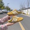 New bag head half slippers women's summer wear versatile single shoes flat women's shoes one foot sandals