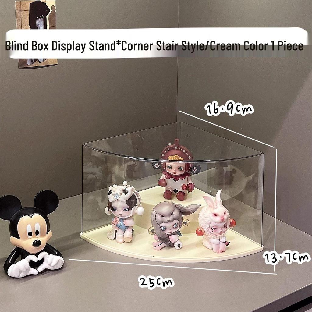 Light Weave Transparent Display Box: Dustproof Garden Pendant & Doll Figure Storage Stand