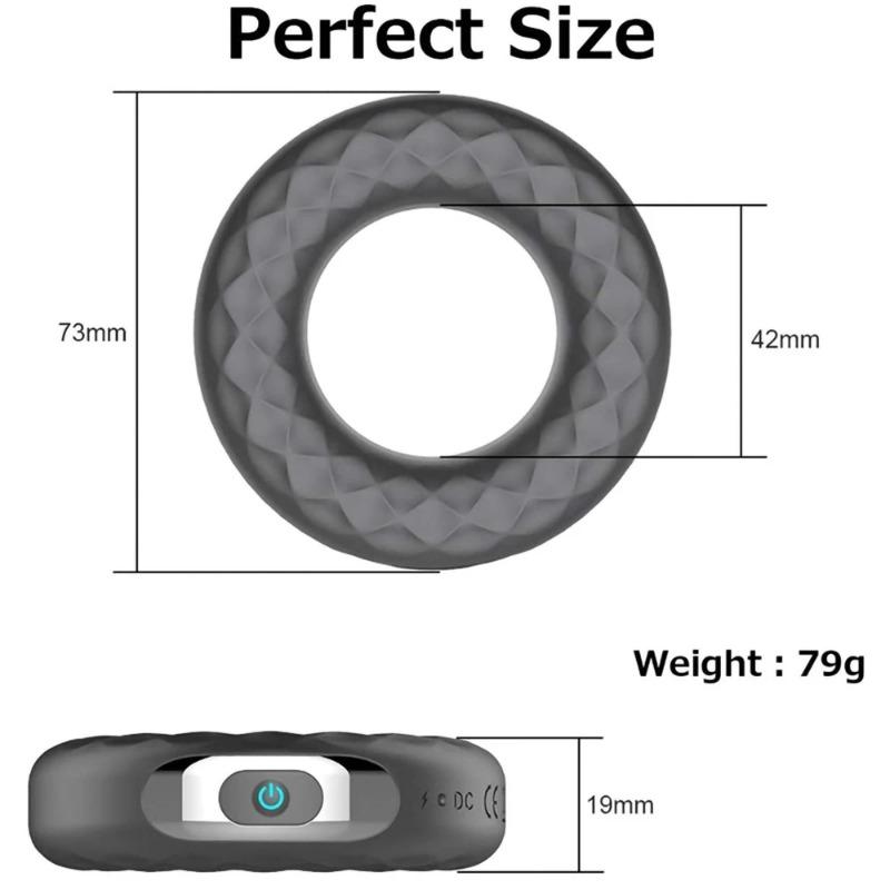 Vibrátor Penis Ring Měkký penisový kroužek Dick Vibrátor Zpoždění ejakulace Stimulátor ejakulace Zboží pro dospělé pro muže Erotické hračky Cockring pro muže 18+