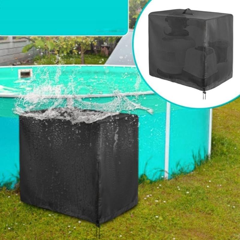 Pool Sand Filter Pump Cover Waterproof Cover Protective Cover Sand Pump Cover Oxford Fabric Texture for Outdoor Pools