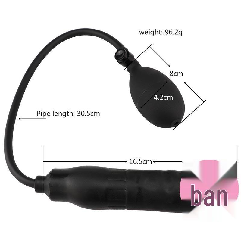 SM Inflatable Anal Dilation Device: Unisex Anal Plug & Masturbator