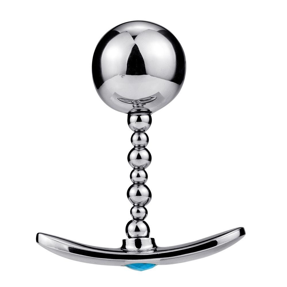 Pull Beads Metal Butt Plug Wear Boat Anchor Base Handheld Anal Plug Anal Dilator Adult Sex Toys