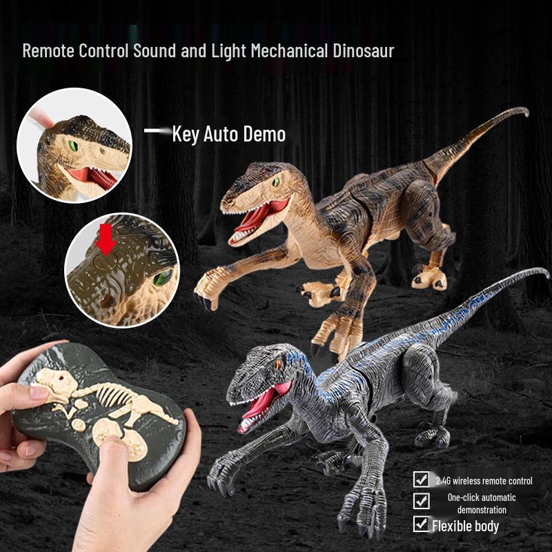 Children's 2.4G Wireless Remote Control Mechanical Dinosaur with Lights and Sound