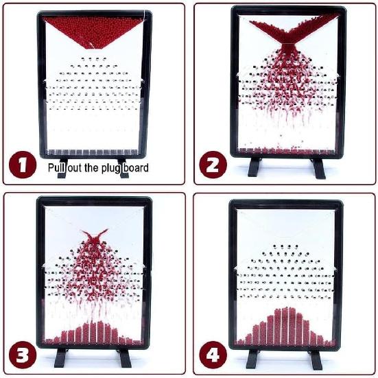 Galton Board, Dalton Board/Galton Board, Experimental Model for Demonstration of Random Phenomen, Physicalschool Laboratory Teaching Demonstration