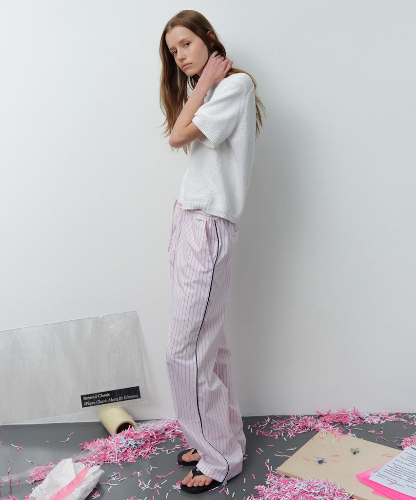 Leuba Pinstripe Lounge Pants - Pink Stripe