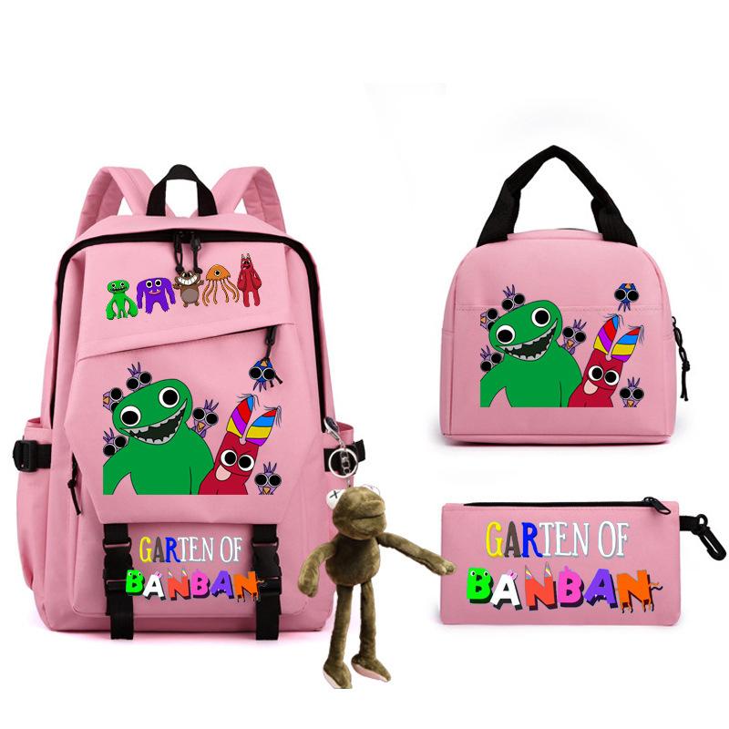 Game Student Schoolbag Single Shoulder Pencil Bag Three-piece Set Double Shoulder Back