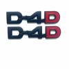 3D Metal D-4D Logo Rear Trunk Badge Emblem Car Sticker Decals for Toyota Land Cruiser Corolla RAV4 Verso Prado Camry Accessories CR5