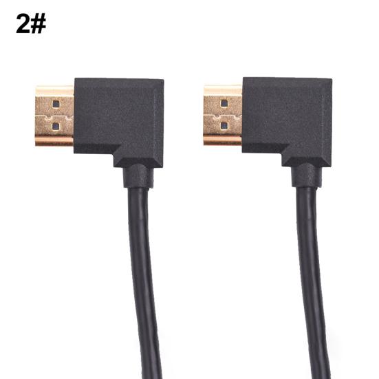 DOONJIEY Right Angle HDMI-compatible Male to Male AV Converter Adapter Cable Cord for HDTV
