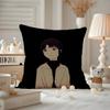 Anime EExperiments LLain Cushion Cover Antidustmite Pillowcase Invisible zipper silky short plush Sofa cushion cover