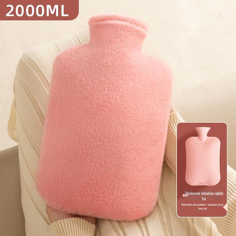 Plüsch-Wärmflasche - Abnehmbarer Winter-Handwärmer, Groß, Verdickt, Explosionsgeschütztes Design.