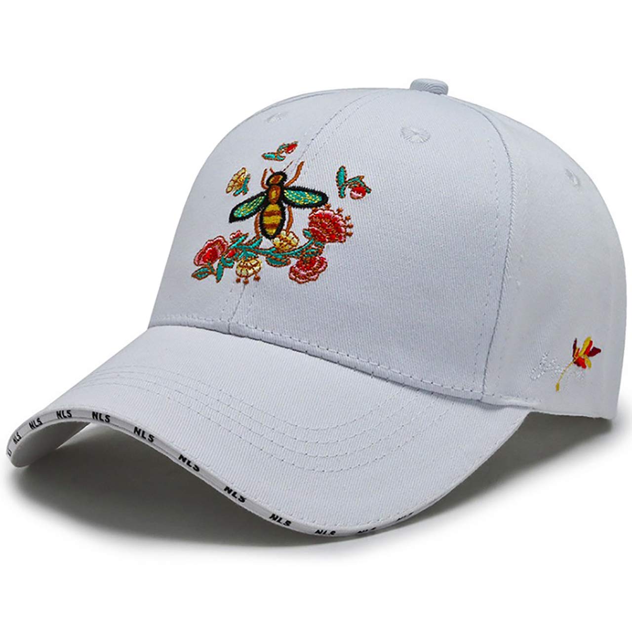 

ШАПКА WHITE FANG Кепка Медоносная пчела Пчела Смешная Уникальная Милая Повседневная Черная Белая CA458 Женская (02 белый)