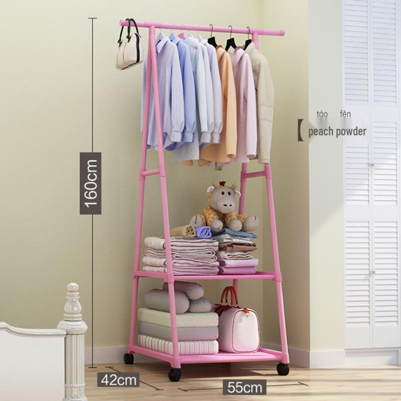 Elegant Multifunctional Coat Rack with Wheels - Japanese and Korean Style