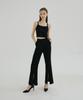 Mullion Zipper Slit Bootscut Slacks